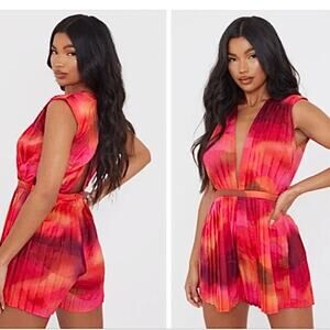PrettyLittleThing Tie-Dye Romper
